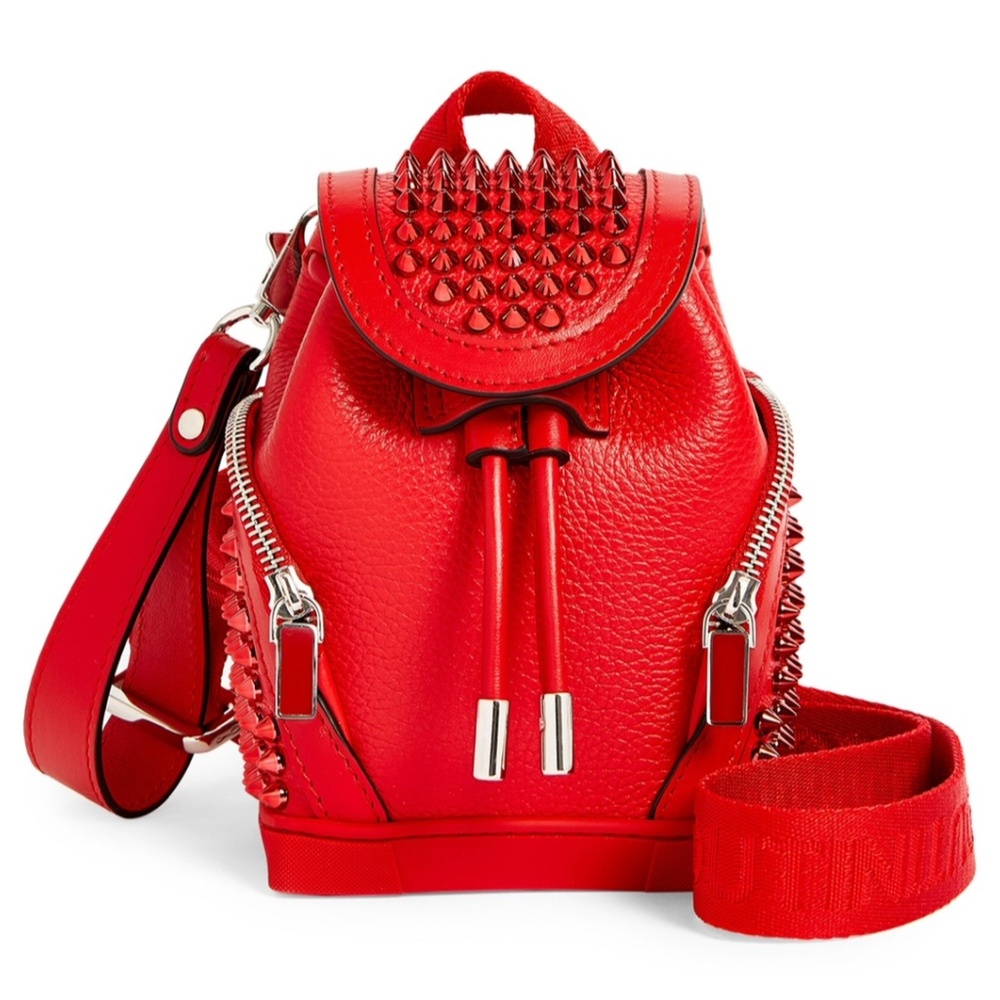 Christian Louboutin Mini Explorafunk Studded leather Crossbody Backpack